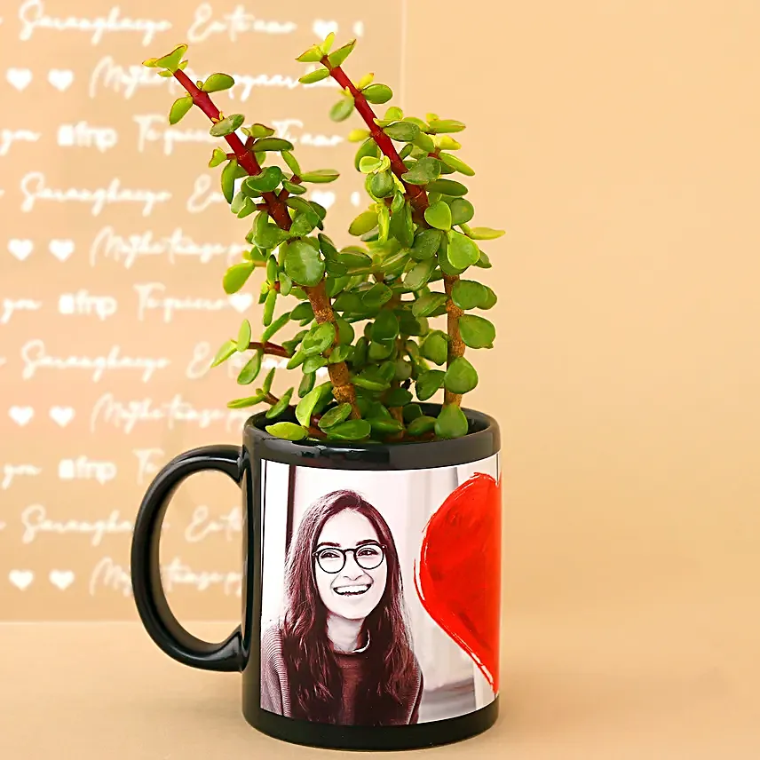 Plants In Personalised Couple Love Mug Set