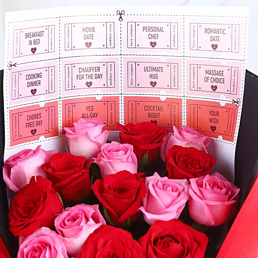 Playful Affection Love Coupons Rose