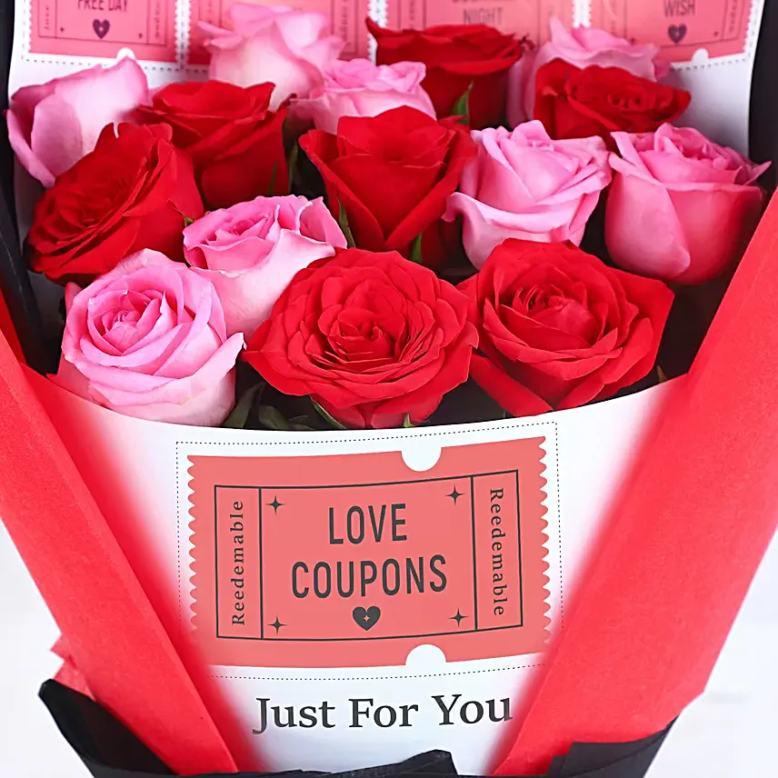 Playful Affection Love Coupons Rose