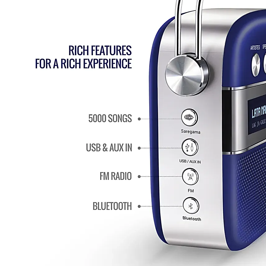 Portable Saregama Carvaan Blue