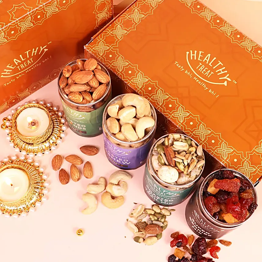 Premium Dry Fruits N Diya Gift Hamper