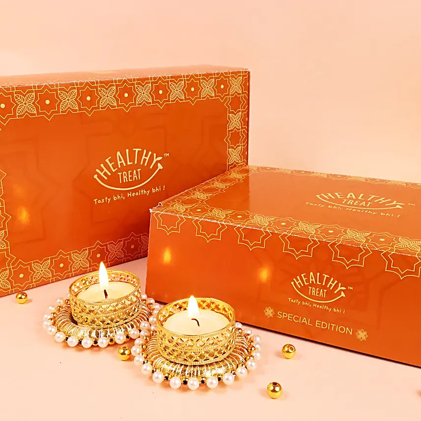 Premium Dry Fruits N Diya Gift Hamper