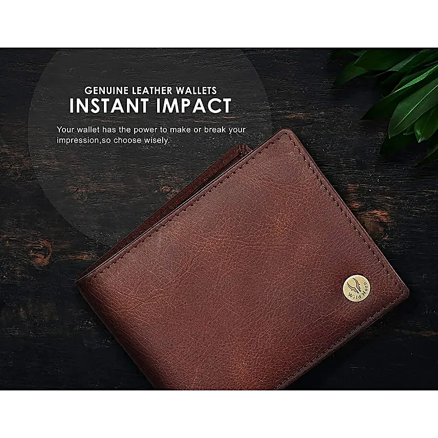 Premium Leather Wallet N Pen Gift Set