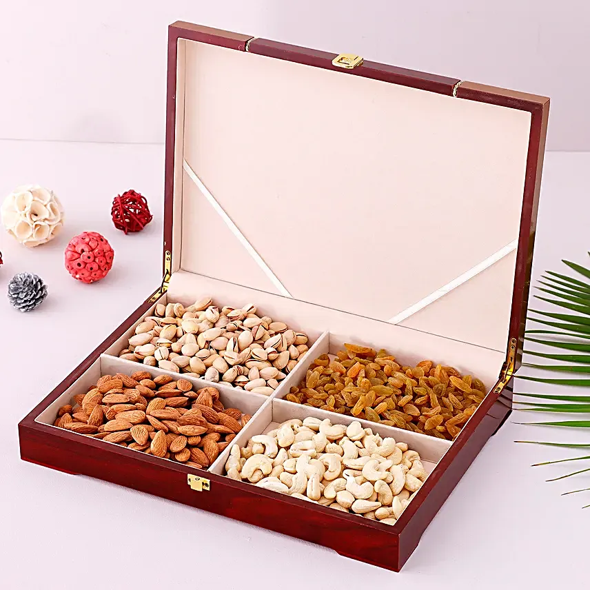 Premium Wooden Dryfruits Box 800 gms