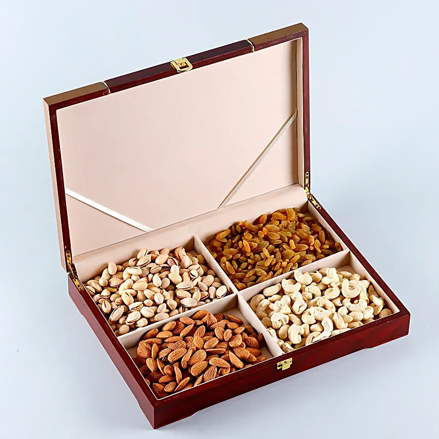 Premium Wooden Dryfruits Box 800 gms
