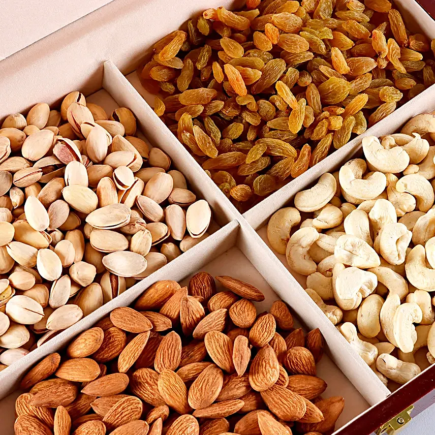 Premium Wooden Dryfruits Box 800 gms