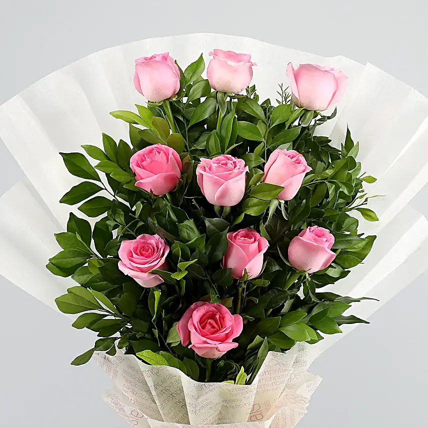 Pretty In Pastel Roses Bouquet Truffle Cake