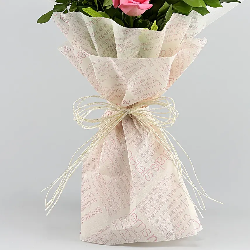 Pretty In Pastel Roses Bouquet Truffle Cake
