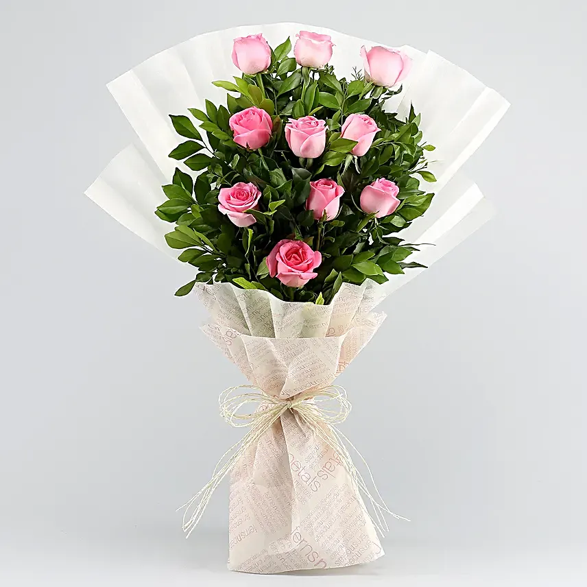 Pretty In Pastel Roses Bouquet Truffle Cake