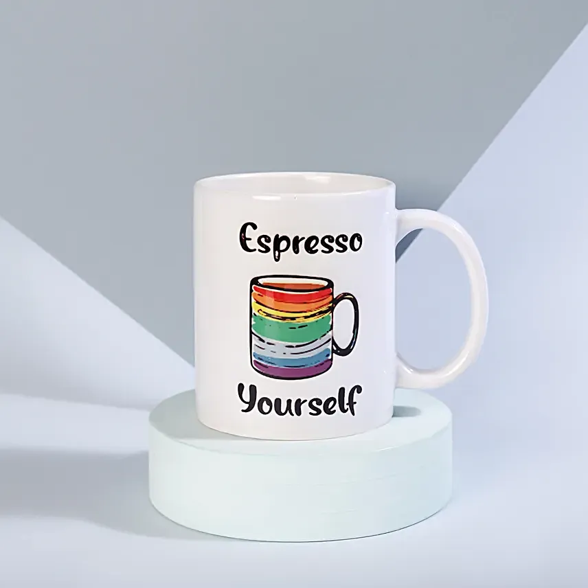 Pride Espresso White Coffee Mug