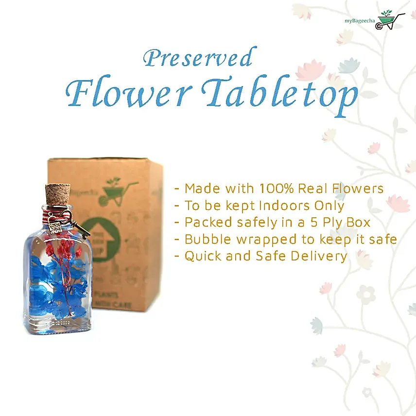 Prismatic Preserved Flower Tabletop