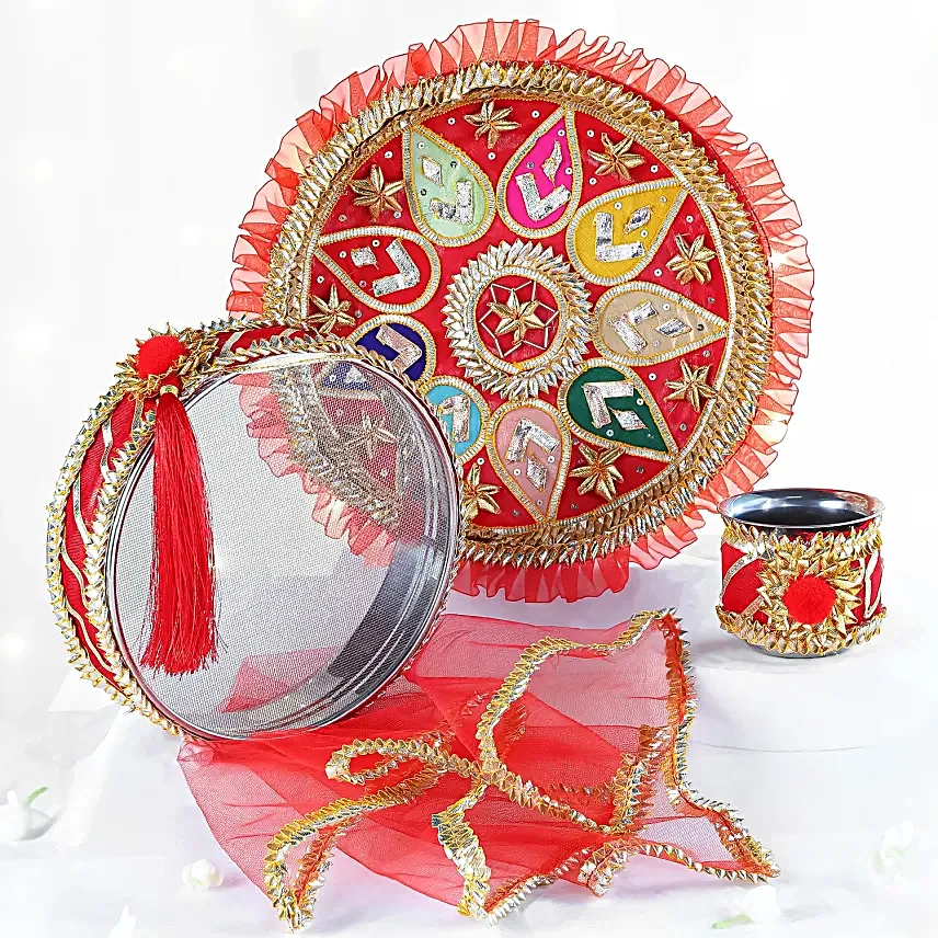 Promise Of Love Karwa Chauth Thali Set