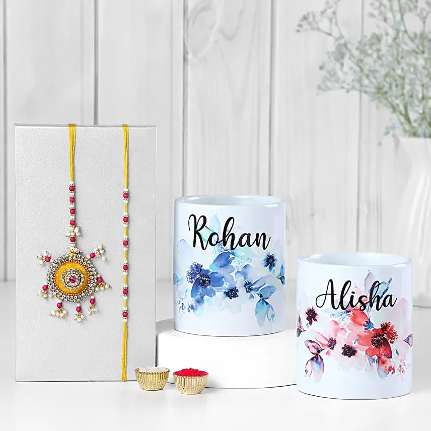Radiant Duo Rakhi Gift Set