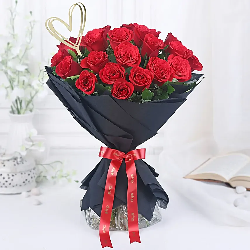 Radiant Love Standing Rose Bouquet