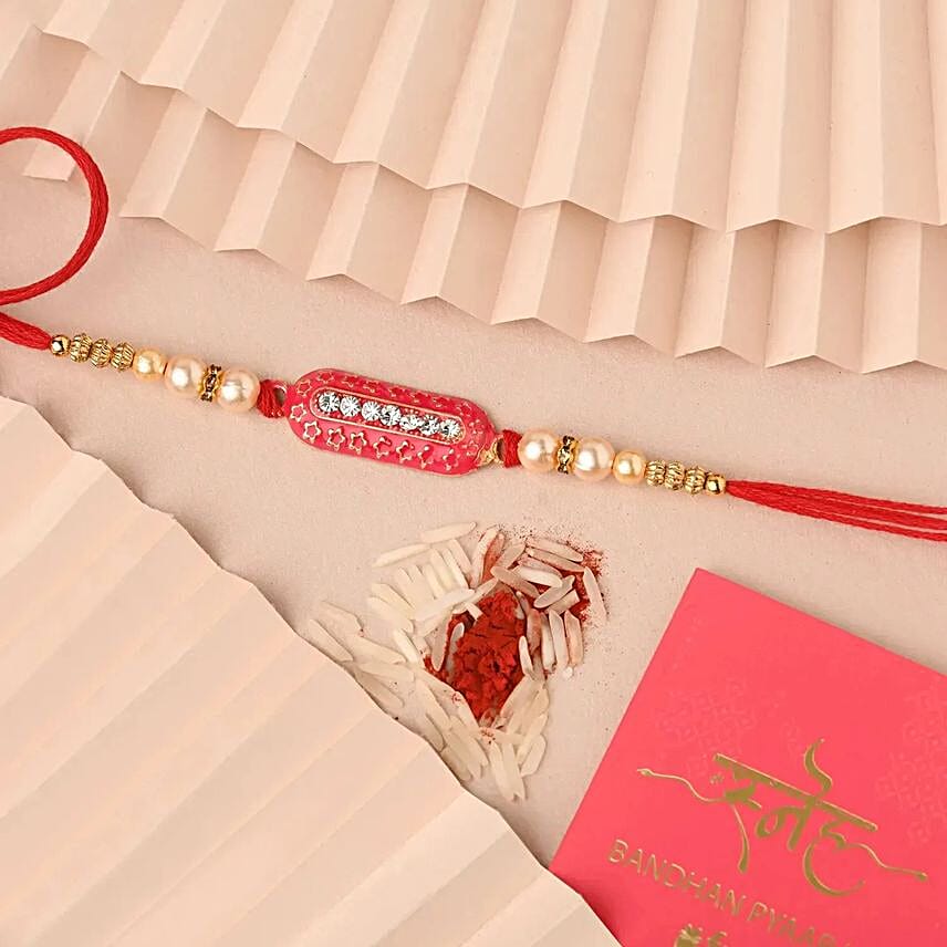 Radiant Minimalist Ethnic Rakhi