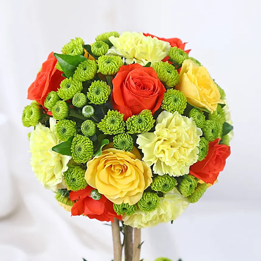 Radiant Roses and Carnations