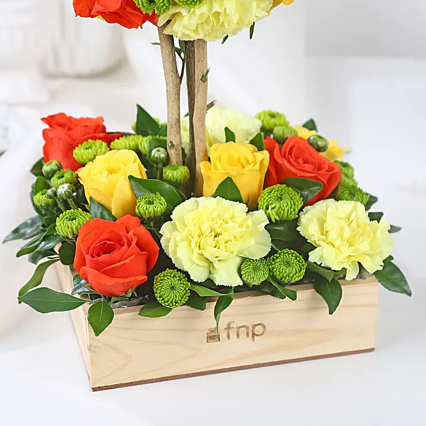 Radiant Roses and Carnations