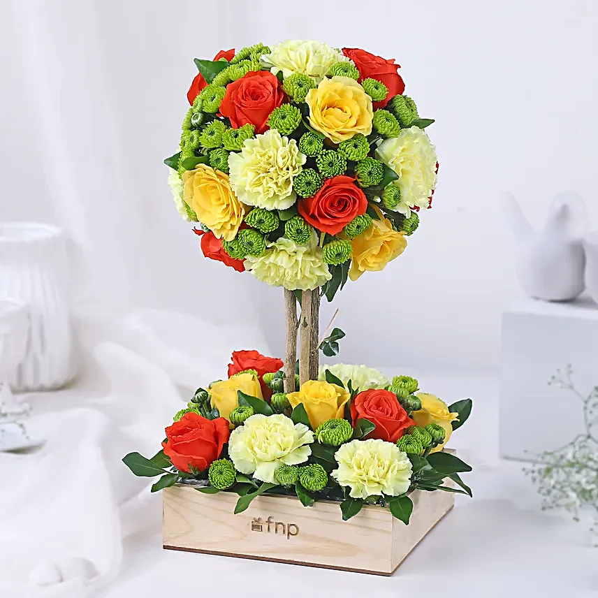 Radiant Roses and Carnations