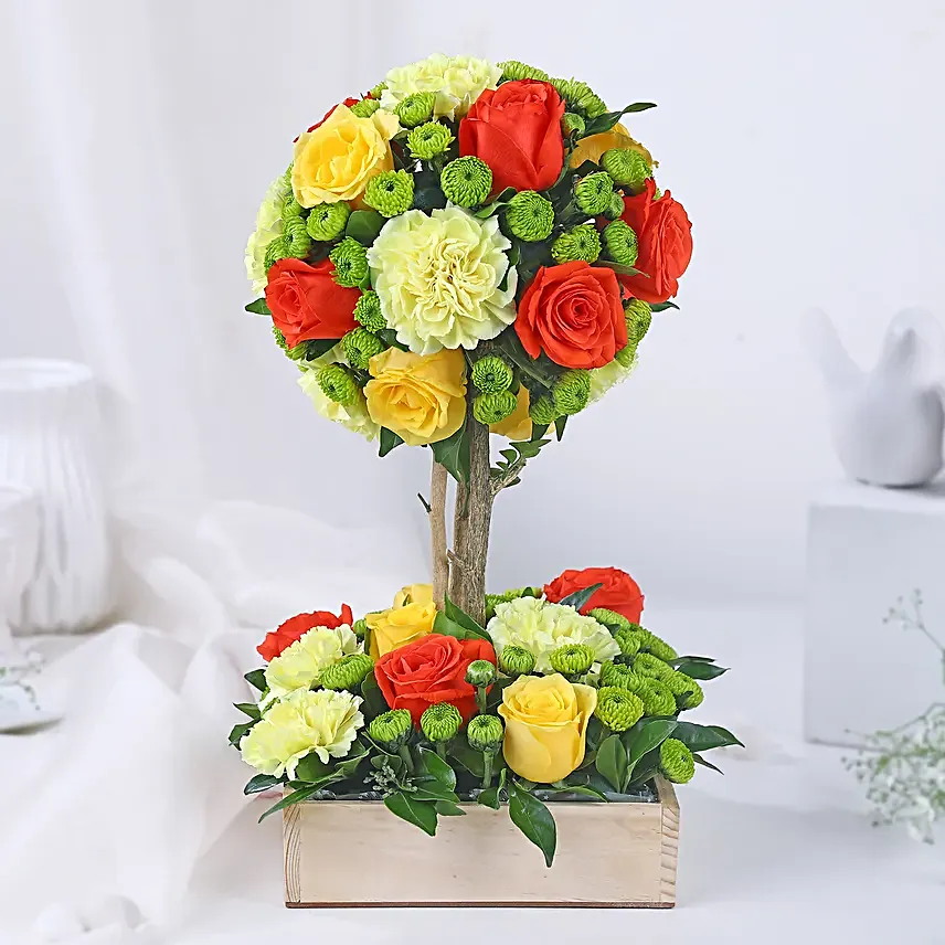 Radiant Roses and Carnations