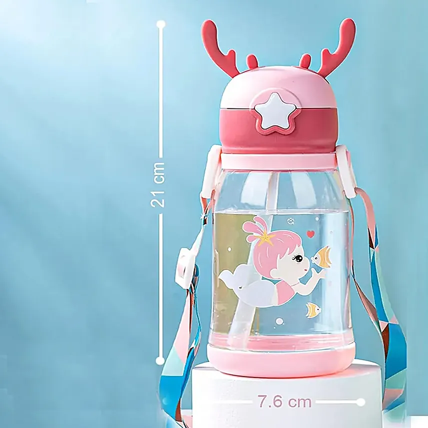Rainbow Bag With Cute Water Bottle
