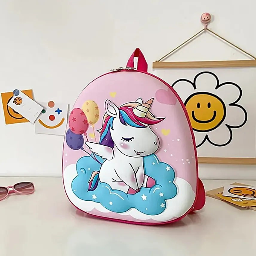 Rainbow Bag With Cute Water Bottle