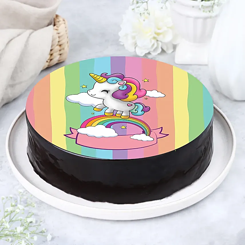 Online Unicorn Rainbow Cake