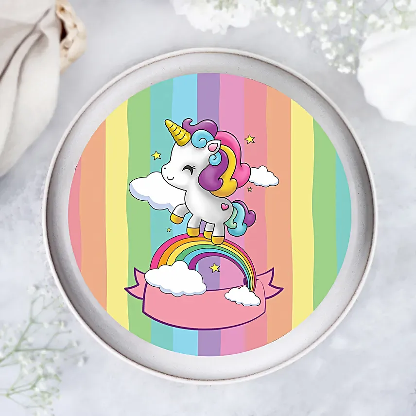 Online Unicorn Rainbow Cake