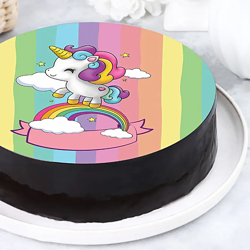 Online Unicorn Rainbow Cake