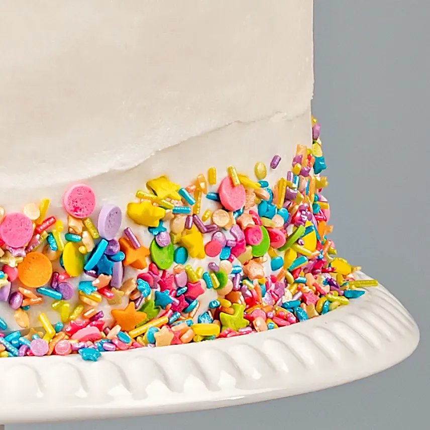 rainbow vanilla cream cake online