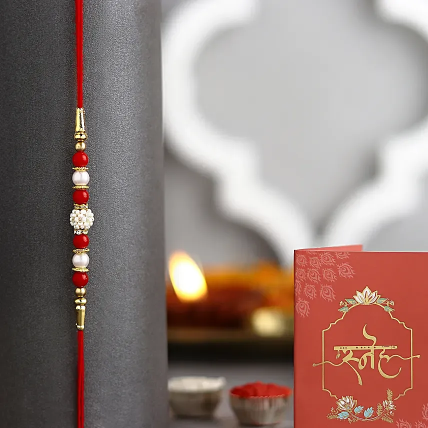 Rakhi Lumba Set N Pineapple Cake Combo Half Kg