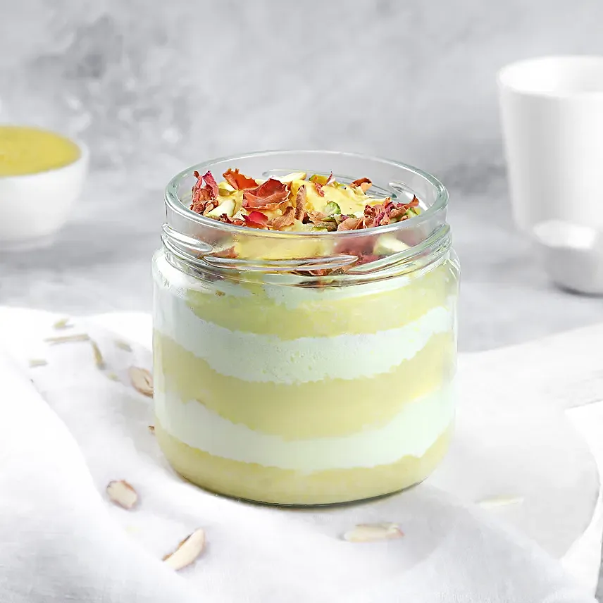 Rasmalai Delight Jar Cake Set