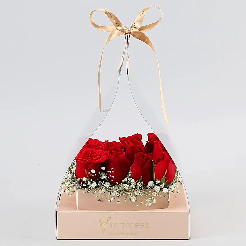 Ravishing Red Roses Gift Arrangement