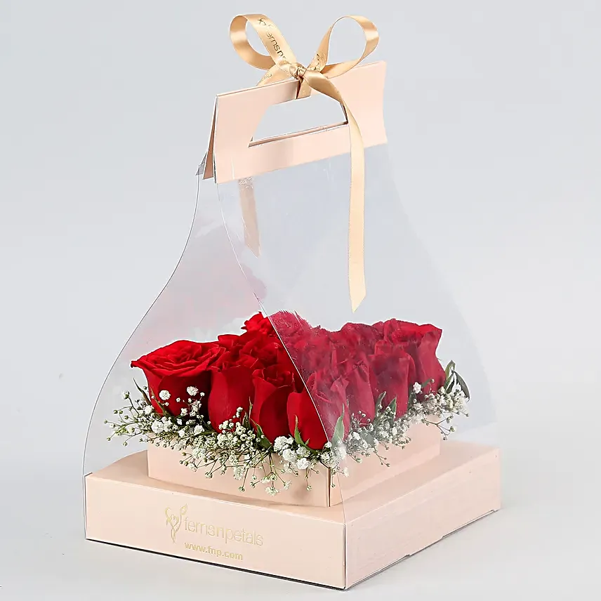 Ravishing Red Roses Gift Arrangement