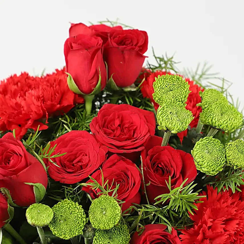 Online Red Affair Flower Box