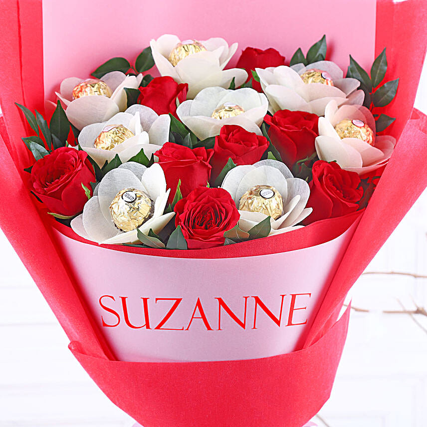 Red Petals N Rocher Radiance