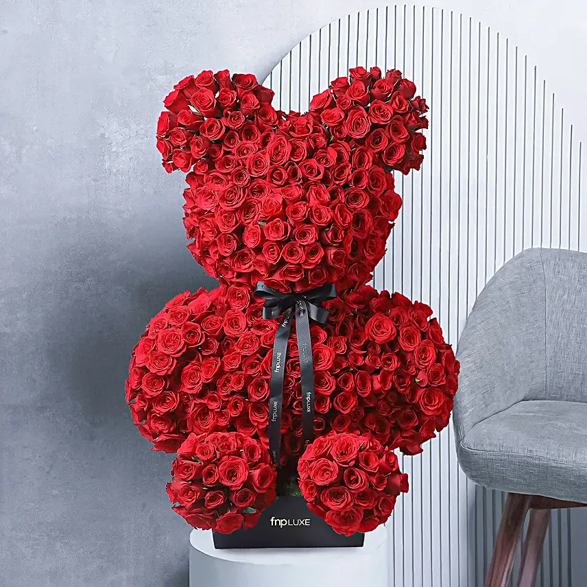 Red Rose Teddy of Love