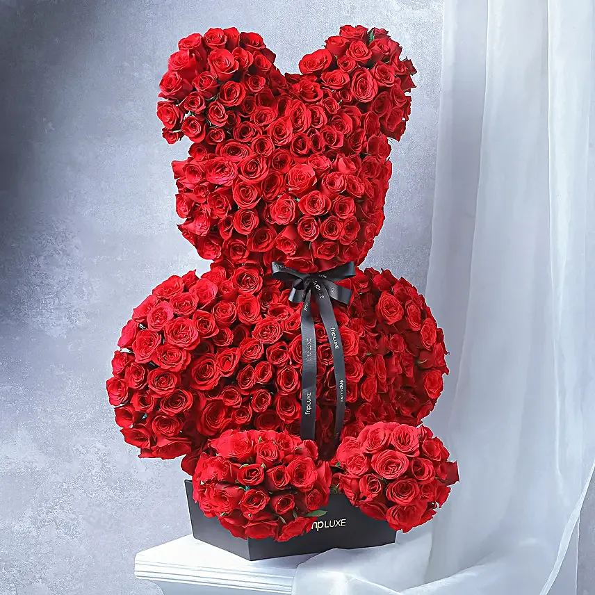 Red Rose Teddy of Love