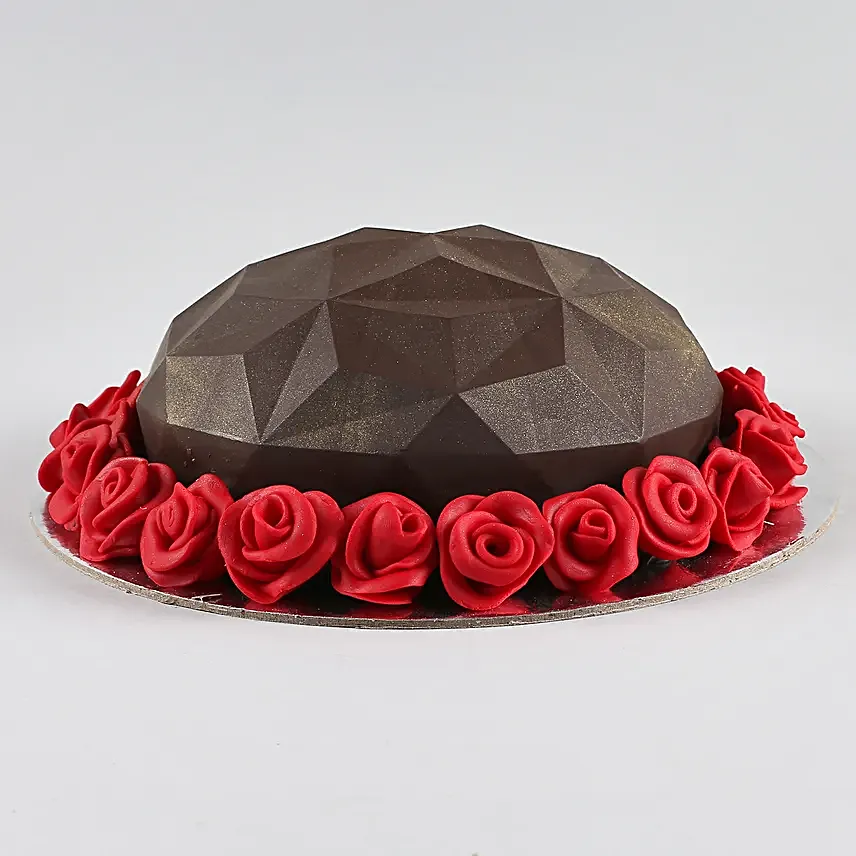 Red Roses Dome Pinata Cake Eggless 1 Kg