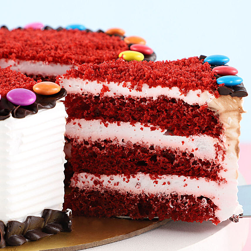 Online Red Velvet Gems Cake