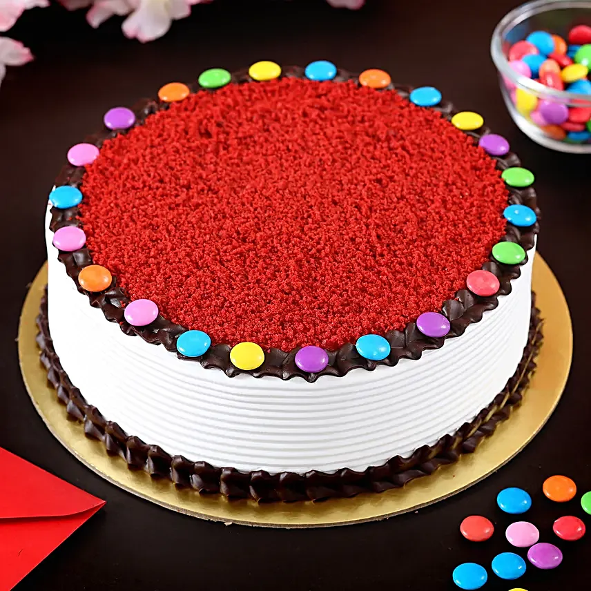 Online Red Velvet Gems Cake