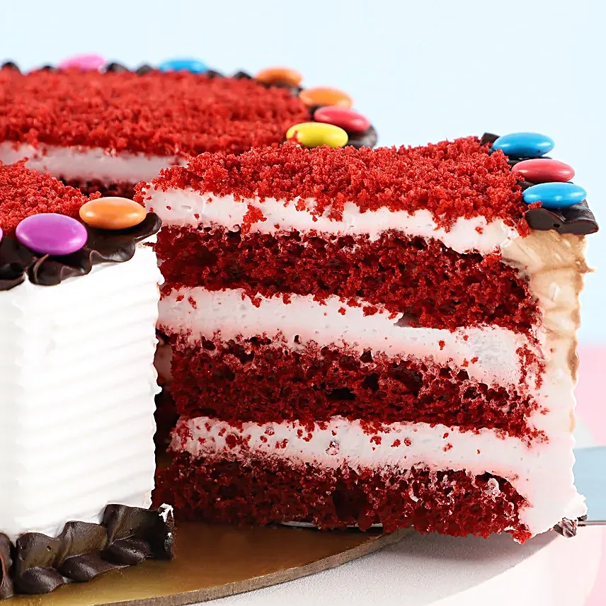Online Red Velvet Gems Cake