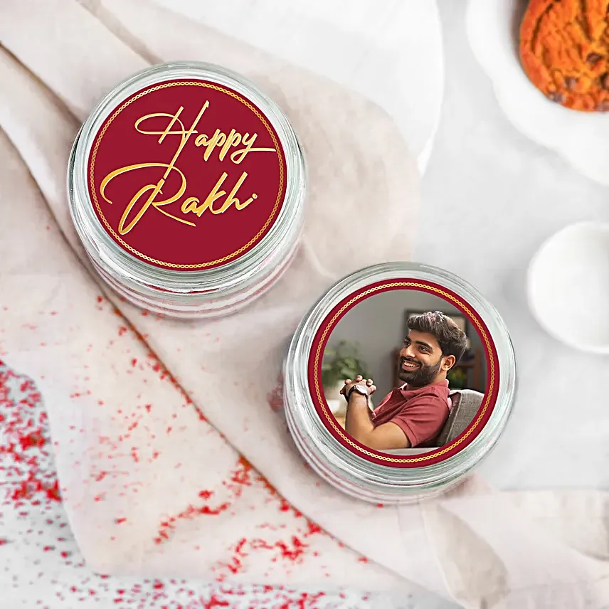 Red Velvet Jar Cakes For Rakhi