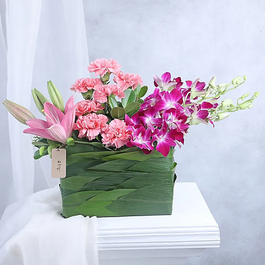 Refreshing Carnation And Chocolates Combo