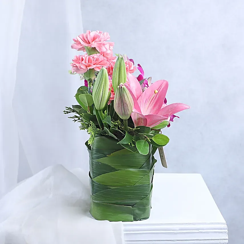 Refreshing Carnation And Chocolates Combo