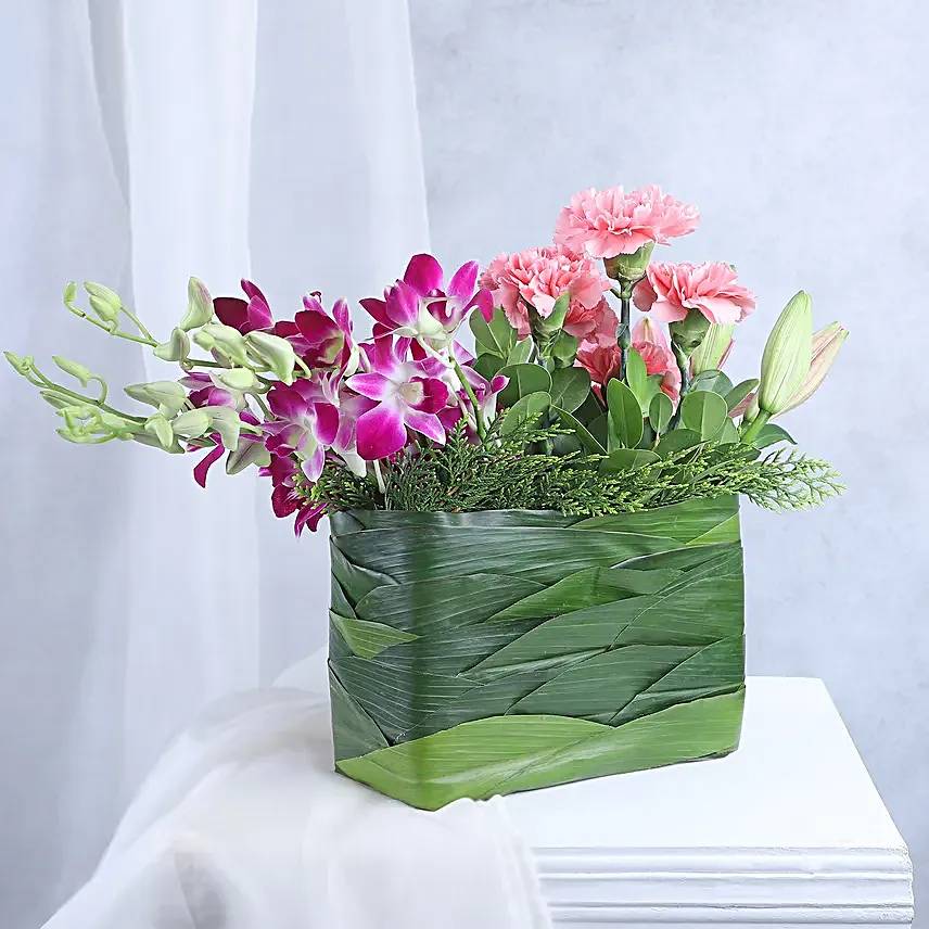 Refreshing Carnation And Chocolates Combo