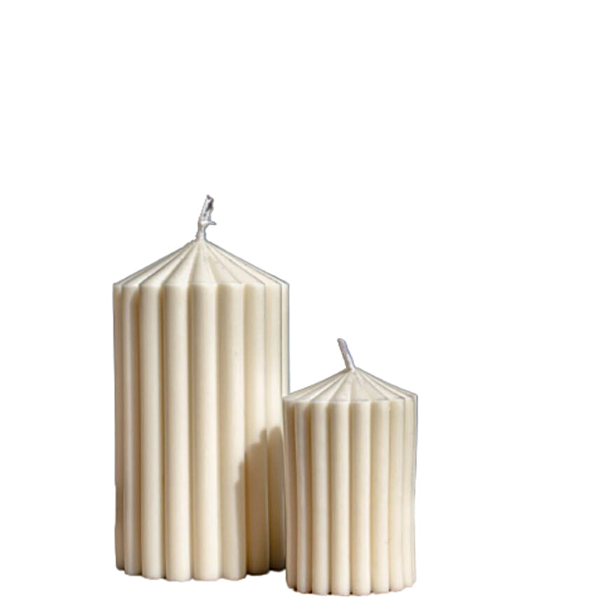 Refreshing Pillar Shape Candle White