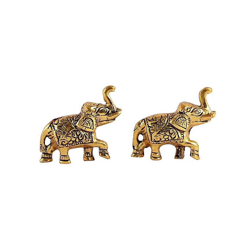 Regal Golden Elephant Set