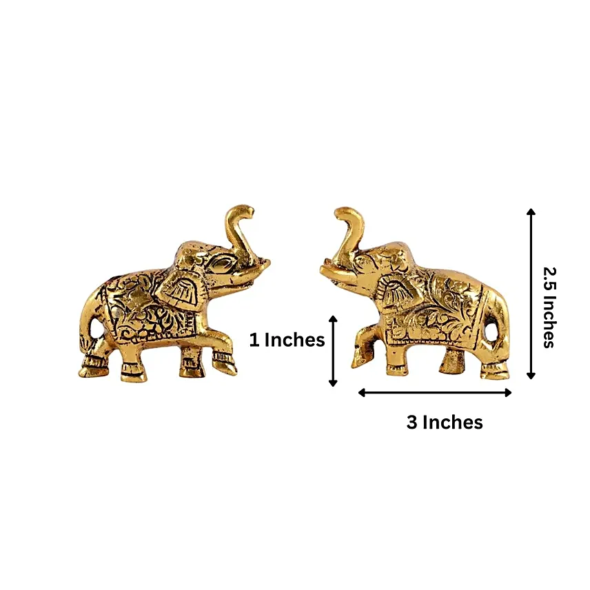 Regal Golden Elephant Set