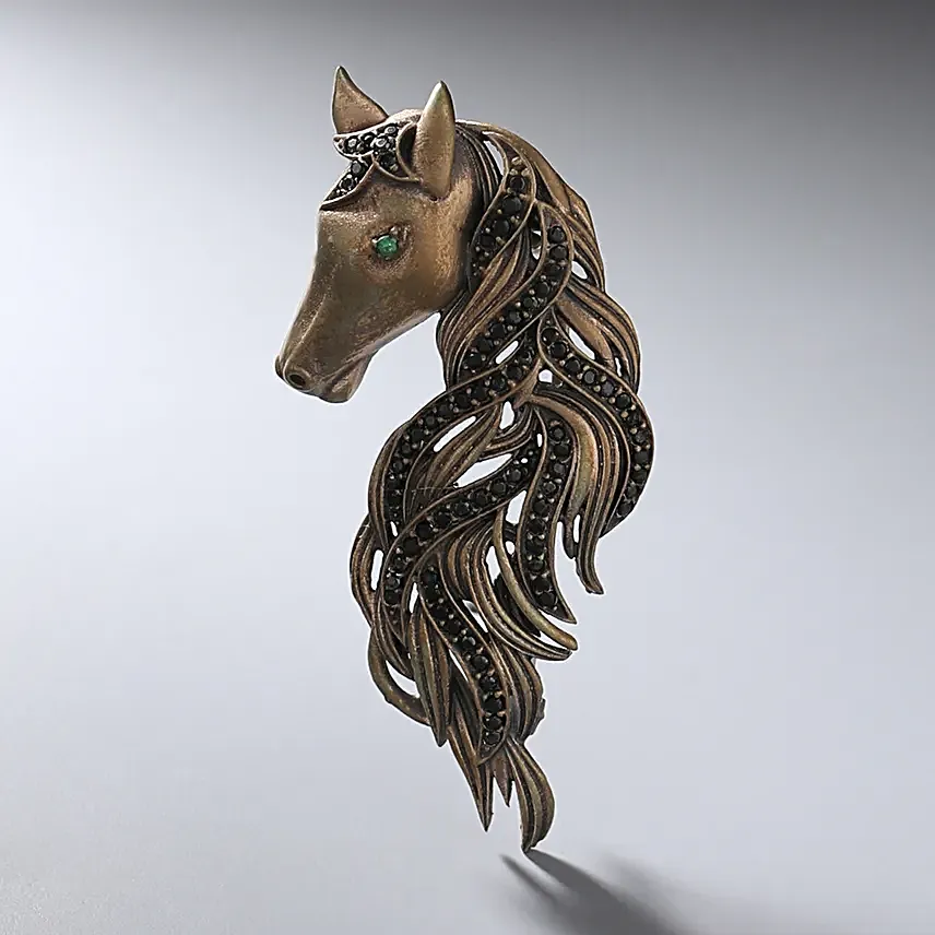 Regal Mustang Brooch