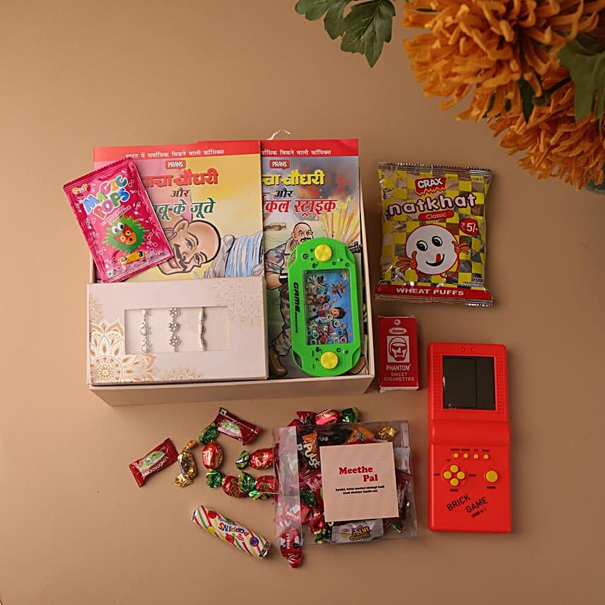 Retro Fun Rakhi Hamper